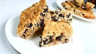 Всего 4 стакана и ОРЕХОВОЕ печенье готово!Польское печенье МАЗУРКА рецепт.Печенье с орехами и изюмом