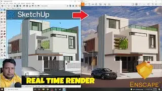Introduction of Enscape REAL TIME RENDERING | Sketchup Render Tutorial in Hindi ✔