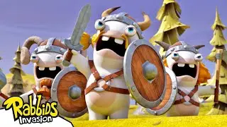Battle for the Rabbid throne 🗡️🛡️ (S04E50) | RABBIDS INVASION 🐰 | New episode | Cartoon for Kids
