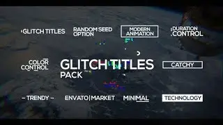 Glitch Titles Pack (After Effects template)