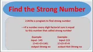 #Strongnumber