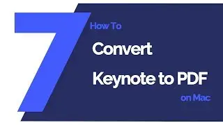 How to Convert Keynote to PDF on Mac | PDFelement 7