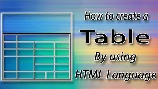 How to make table in html coding