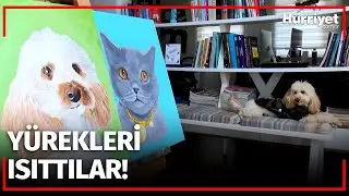 Öğrencilerden Örnek Proje! Evcil Hayvanların Resimlerini 15 Kilo Mama Karşılığı Çiziyor