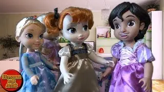 Анна Эльза мультик макияж для Алладина Игры для девочек Малышки играют
