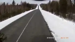 Опасный обгон Тулун Братск