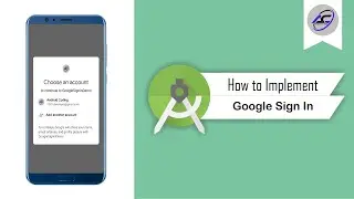 How to Implement Google Sign In With Firebase in Android Studio | GoogleSignIn | Android Coding