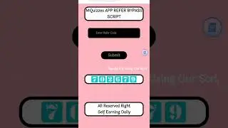 mQuizzes App refer script/ mQuizzes App script| mQuizzes refer script| New app script|bypass script