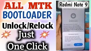 ALL MTK  CPU BOOTLOADER UNLOCK/RELOCK JUST ONE CLICK/Free tool.