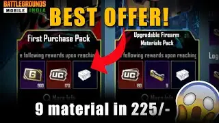 BGMI BEST OFFER || 225/- ME 9 MATERIAL