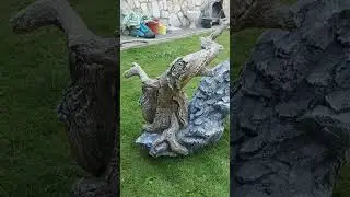 Кашпо и другие изделия из цемента для ландшафта.