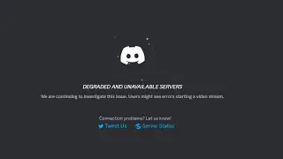 Degraded and Unavailable Servers in Discord - Discord Server Issue