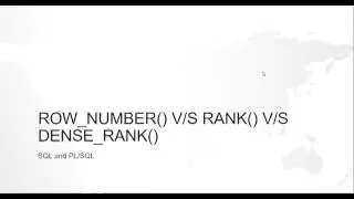 Row Number, Rank and Dense Rank in sql | Analytical functions explained