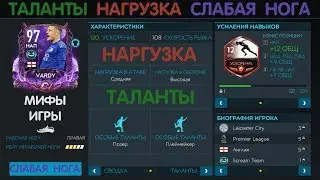 Таланты. Нагрузка. Слабая Нога. FIFA 20 mobile