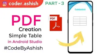 Create Table in PDF File in Android Studio | Draw table without any library | 