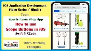 How to create Search Bar and Scope Buttons for Searching Data in CollectionView in Swift 5 XCode
