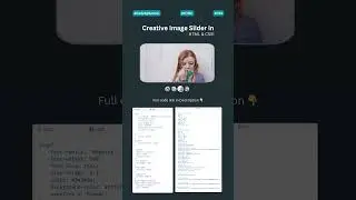 🔥Pure CSS Image Slider with Smooth Transitions! 🖼️