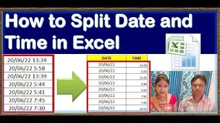 How to separate date from time in excel | How to Split Date and Time in Excel | EXCEL