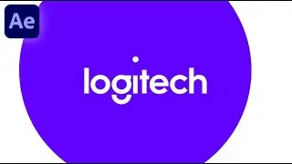 Logitech Logo Animation In Adobe After Effects - After Effects Tutorial - No Plugins.