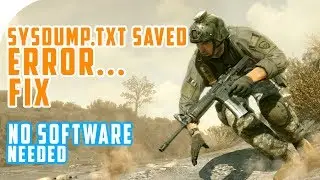 Sysdump.txt Error Easy Fix (No Software Needed) || Delta Force 2 or Black Hawk Down