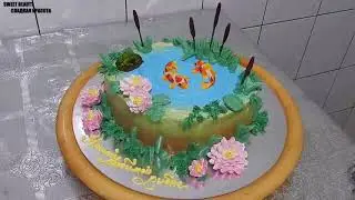 УКРАШЕНИЕ ТОРТОВ, Торт ОЗЕРО от SWEET BEAUTY СЛАДКАЯ КРАСОТА , CAKE DECORATION