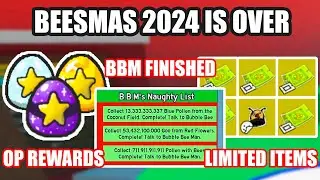 🎁Beesmas 2024 is Over - BBM Quest Completed in Bee Swarm Simulator Roblox