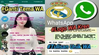 3 Cara Merubah Tampilan WhatsApp Menjadi Keren Dan Menarik