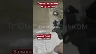 Омичи плавают по улицам после сильного ливня 