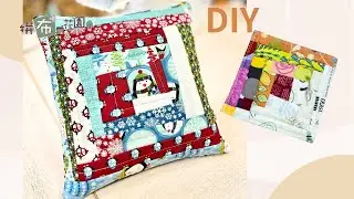 how to sew a cushion with strips ｜scraps fabric