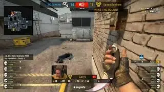 Calyx 1v3 clutch vs. SK | ESL ONE BELO HORIZONTE 2018