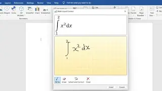 How Insert Equation Using Handwriting In MS Word? Ink Equation Tool