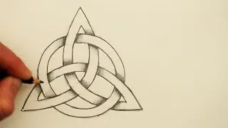 How to Draw a Celtic Knot: The Triquetra with a Circle