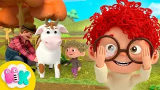 So much to do on the farm! 🚜🐮 Animals song for kids | HeyKids Nursery Rhymes