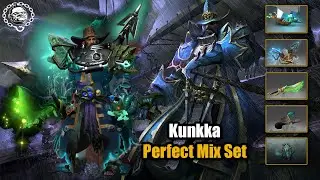 Dota 2 Kunkka Perfect Mix Set Waterlogged Kunkka Shoes  + Prize of the Saltworn Mariner + Leviathan