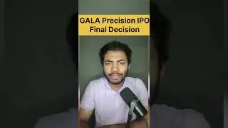 Gala Precision IPO Final Decision🔥| Latest IPO GMP #ipo #buyback #shorts