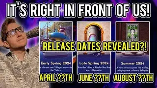 ALL 2024 ROADMAP RELEASE DATES REVEALED?! | It Was RIGHT In Front of Us! | Disney Dreamlight Valley