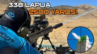 .338 Lapua 2500 yard Accuracy with Sniper Rifle!