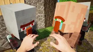 POV Minecraft Villager Life - Minecraft RTX Animation 
