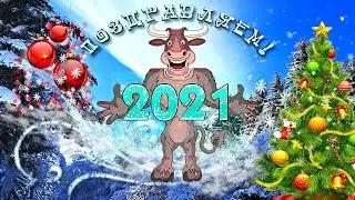 С Новым годом 2021 Красивый  футаж для монтажа видео на Новый год   Новогодние видео заставки