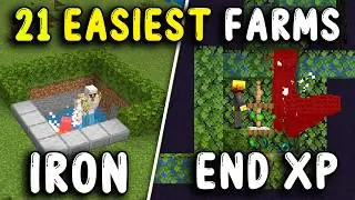 21 EASIEST FARMS In Minecraft 1.21!