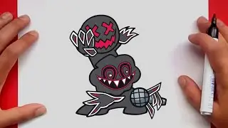 How to draw FnF Skid and Pump CORRUPTED | Friday Night Funkin