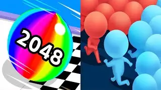 Ball Run 2048 VS Count Masters Android iOS Gameplay Level 41-50