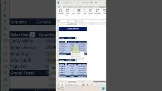 Excel Trick 9  - Filtering Multiple Pivot Tables with One Slicer in Excel 