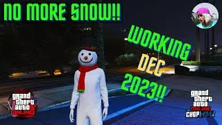 GTA Online: How To Remove Snow From Your Map!!! Dec 2023