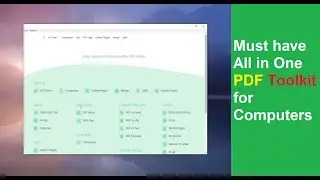 Must have All in One PDF Toolkit for Computers