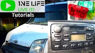 Ford Transit Connect - How to Remove and Replace Radio. Radio Fuse Location