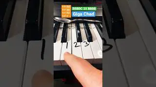 Giga Chad Piano Tutorial 🥳🥳🥳 