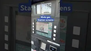 How to mute gas station screens