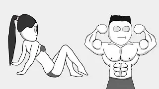 Show off in front of the girl (animation)