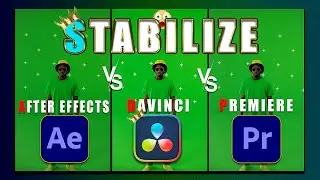 Who is King ! Fix Video Shaking II  After Effects VS🔥DaVinci Resolve🔥 &  Premiere Pro